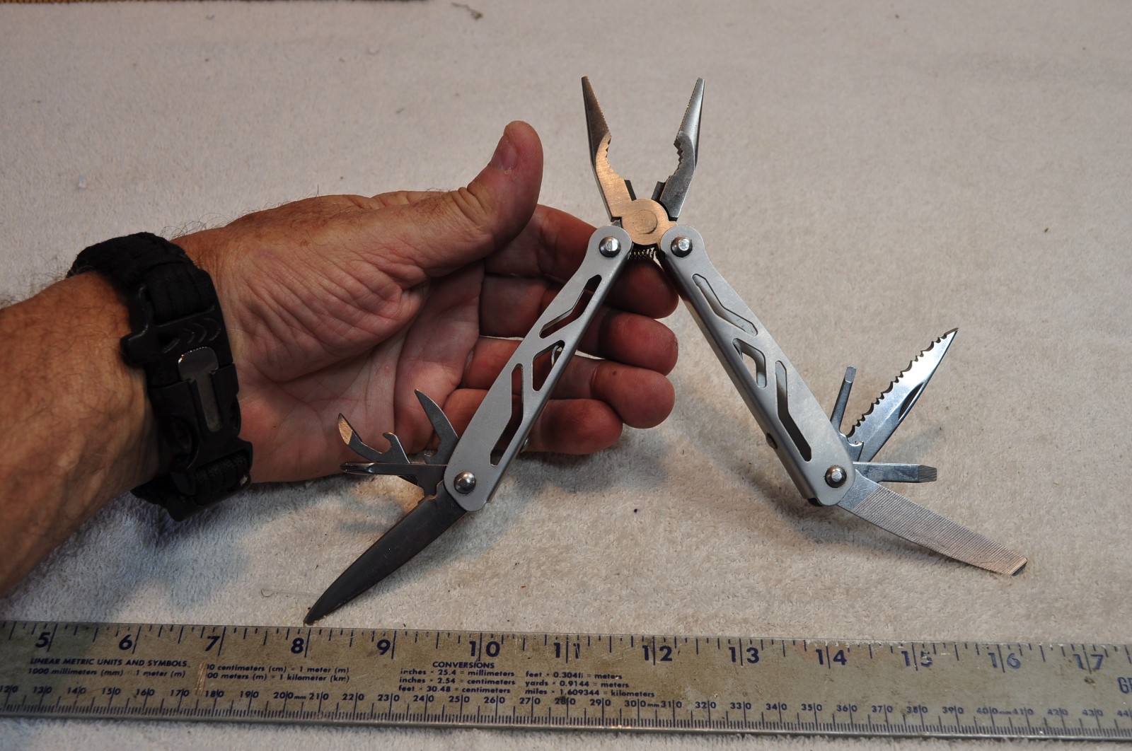 All Stainless Steel Multi Tool , Unknown Maker ,See Pictures,