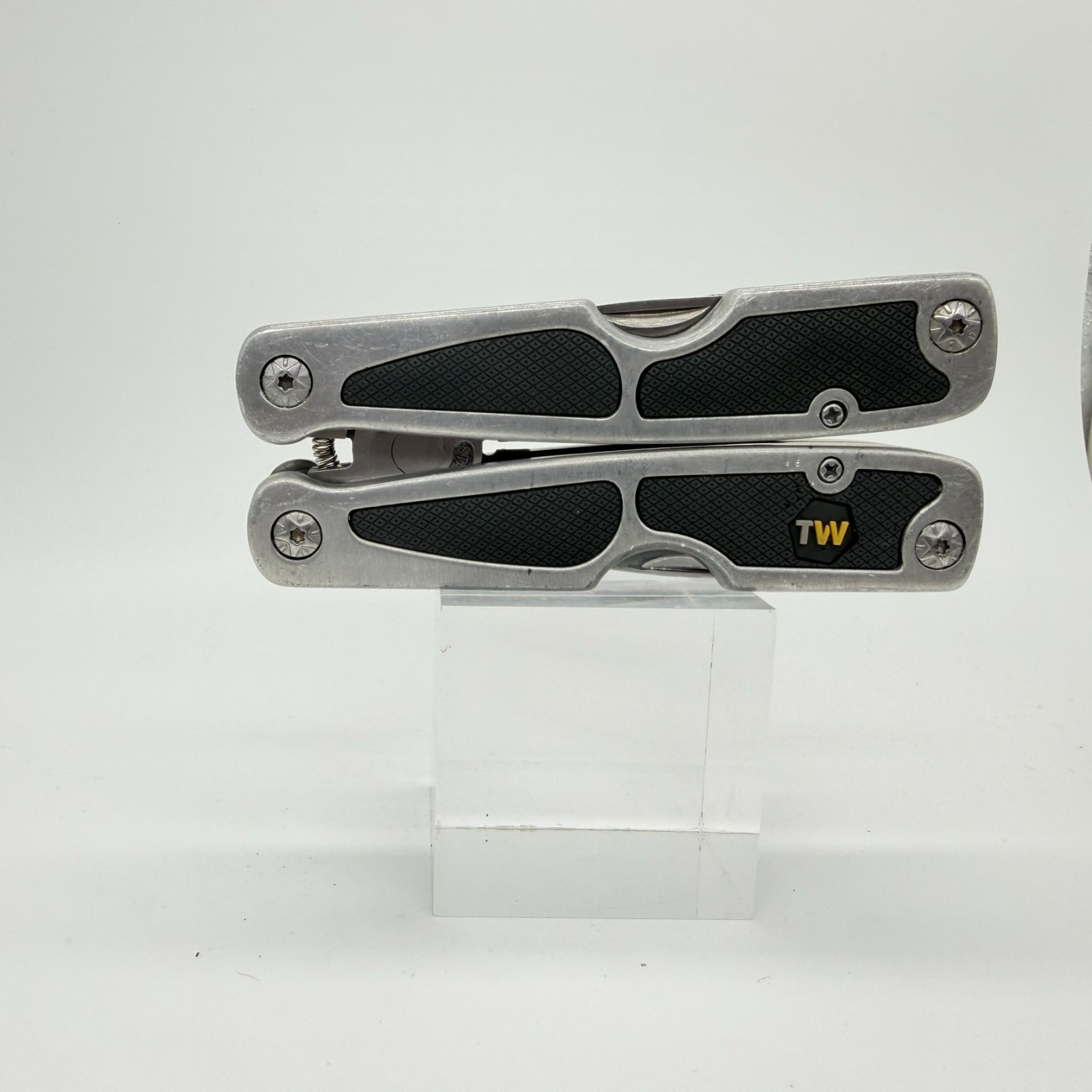 Tactical Workshop 11-in-1 Multi-Tool Stainless Steel Folding Pliers Black Handle