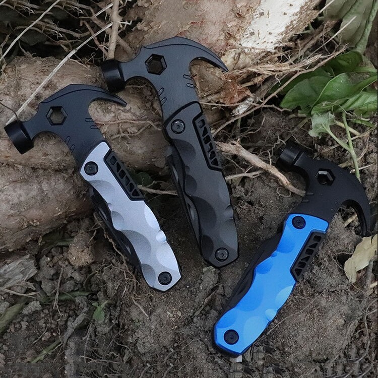 Versatile Folding Survival Hammer for Outdoor and Emergencies