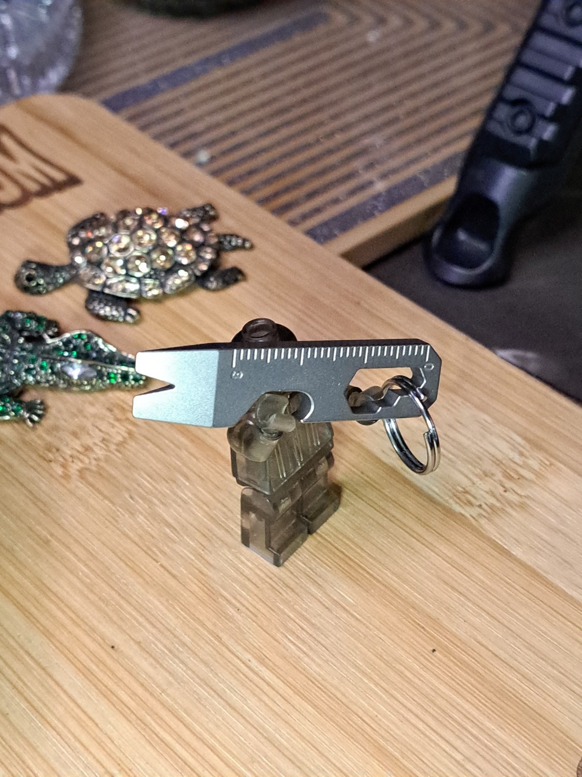 MINIMALIST EDC TITANIUM KEYCHAIN MULTI-TOOL BOTTLE OPENER