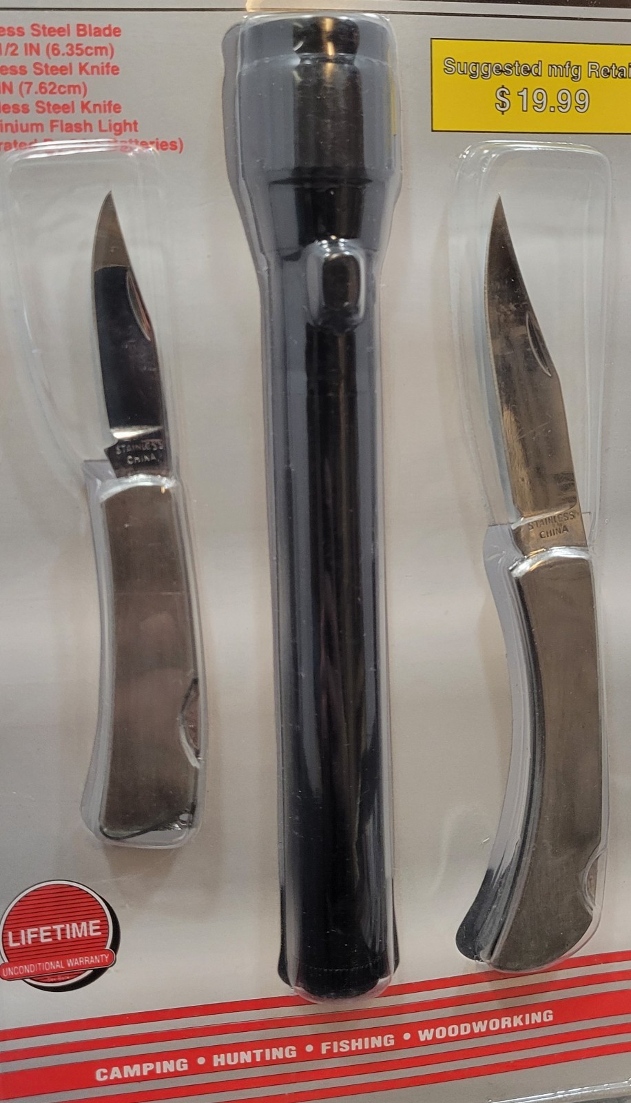 Sharp Sportsman Classic Bonus Pack & Stainless Steel Pocket Knife – Lot of 2