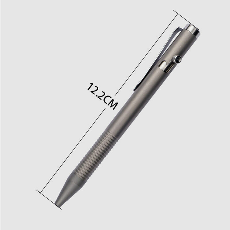 Titanium Alloy Bolt Action Pocket Ball Pen Signature Tactical EDC Pen G2 Refill