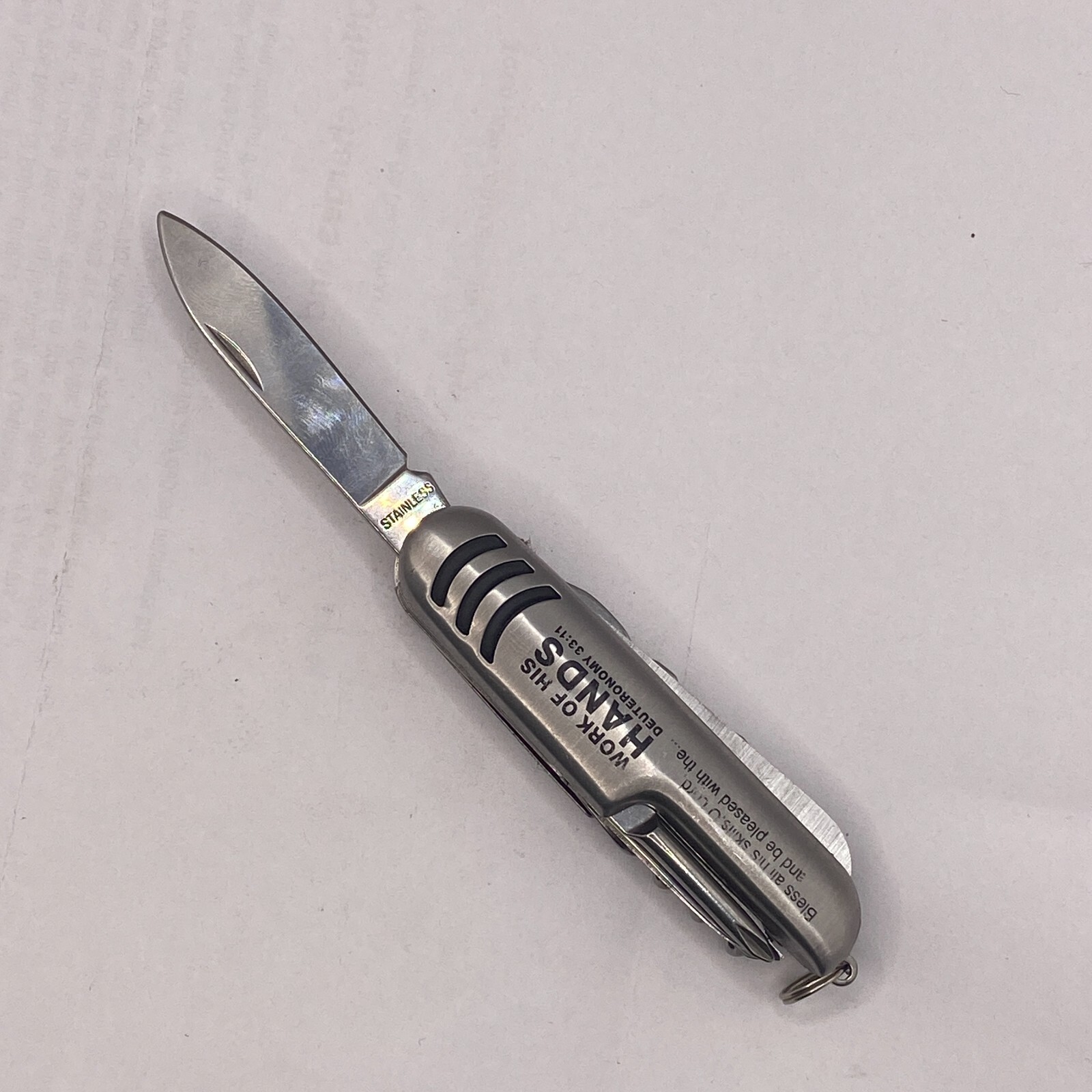 Multi-Function Camping and Survival Pocket Knife Tool 10 Functional STAINLESS 🔔