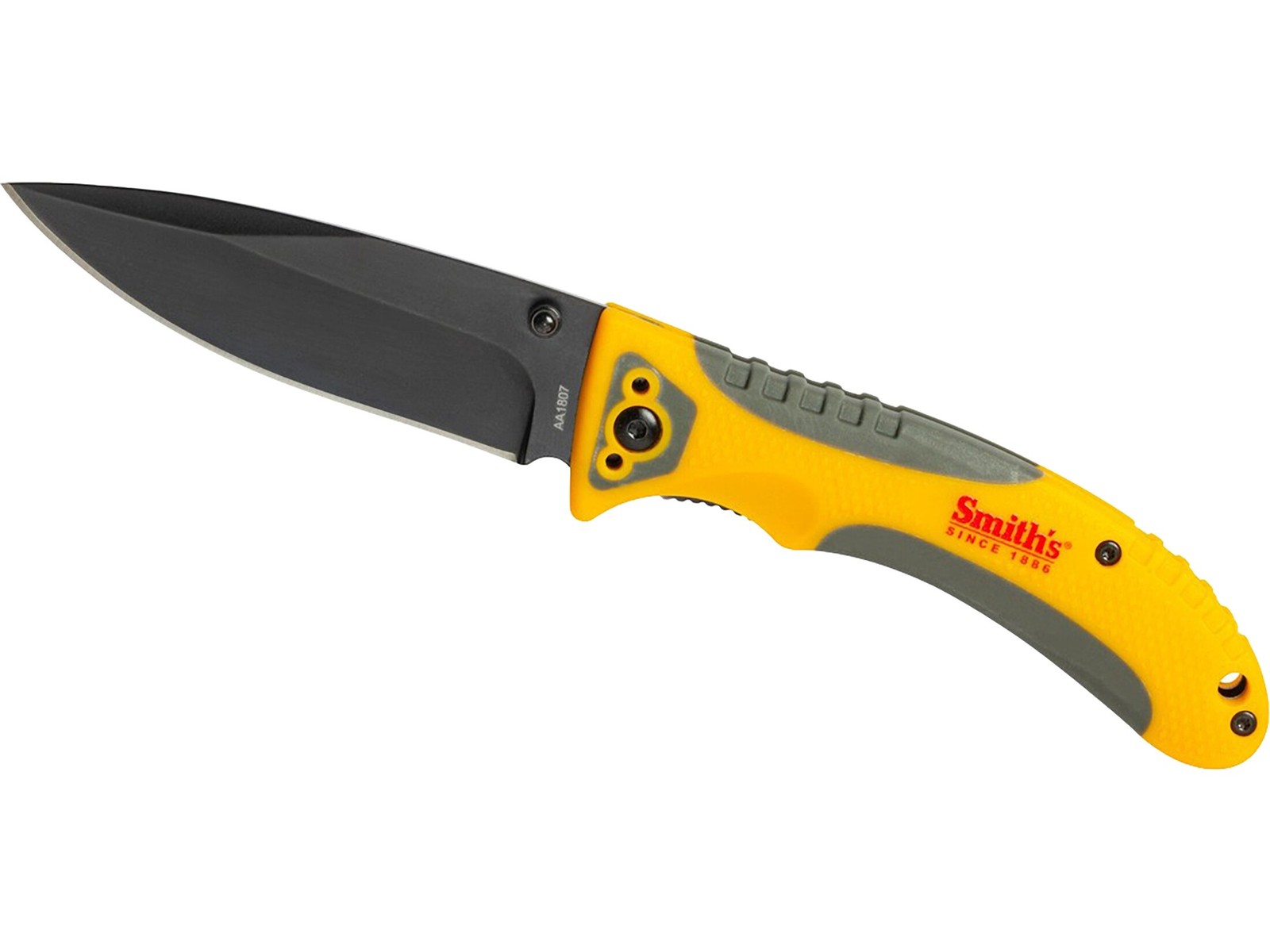 Smith’s TrailBreaker Pocket Knife 3.5″ Drop Point 420 Black Blade Polymer Handle