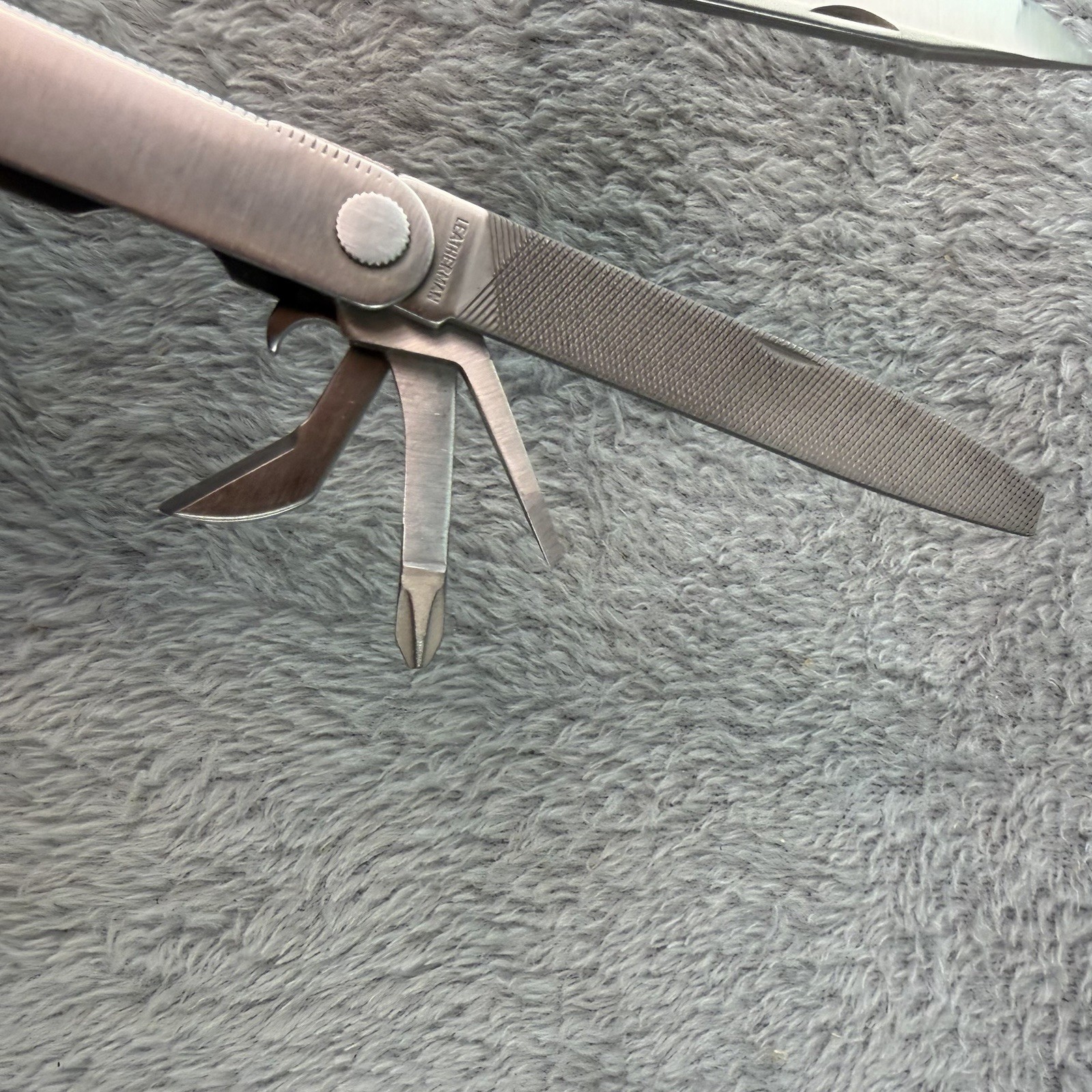 Vtg Leatherman PST Multi Tool FORD Promotion 0499 USA w Leather Sheath B551