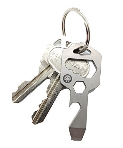 Titankey “ 8in1 Titanium Multitool Keychain Tool “ Grade 5 Titanium “ Tsa Friend