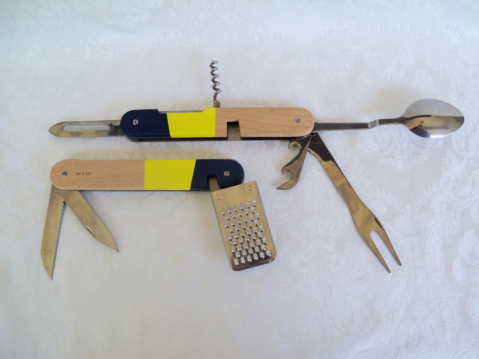 Camping & Kitchen 9-in-1 Steel Multi Tool with Wood Handle Marked W+W New/No Box