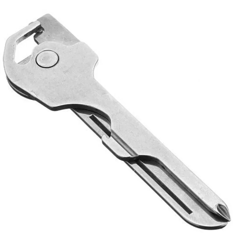 FATCOOL 6 In 1 Utili-Key Mini Multitool Keyring Plier Key Chain Camping Survival