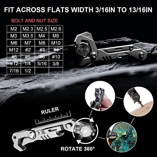 7 in 1 Multitool Knife Wrench Screwdriver Bottle Opener Window Breaker Seatbelt