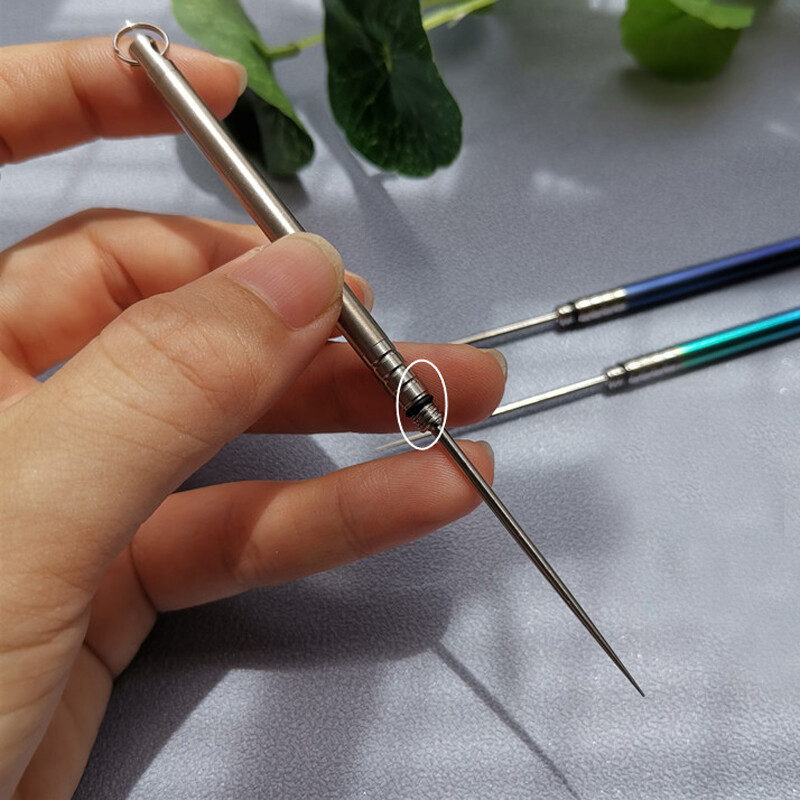 EDC Titanium Alloy Ear Pick + Titanium Alloy Toothpick Portable Multi Tool Gift