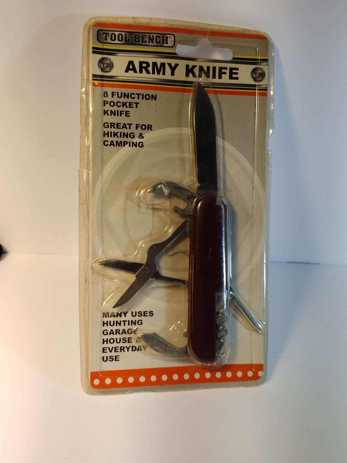 Army Knife~ Tool Bench ~8-in-1 Multitool Pocket Knife~New In Package