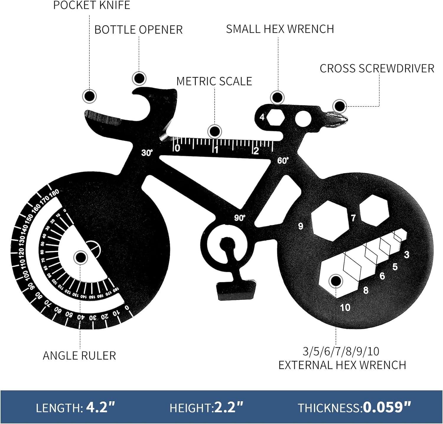 Keychain Multi-tool Metal Pocket Tool for men Portable No rust multi-function