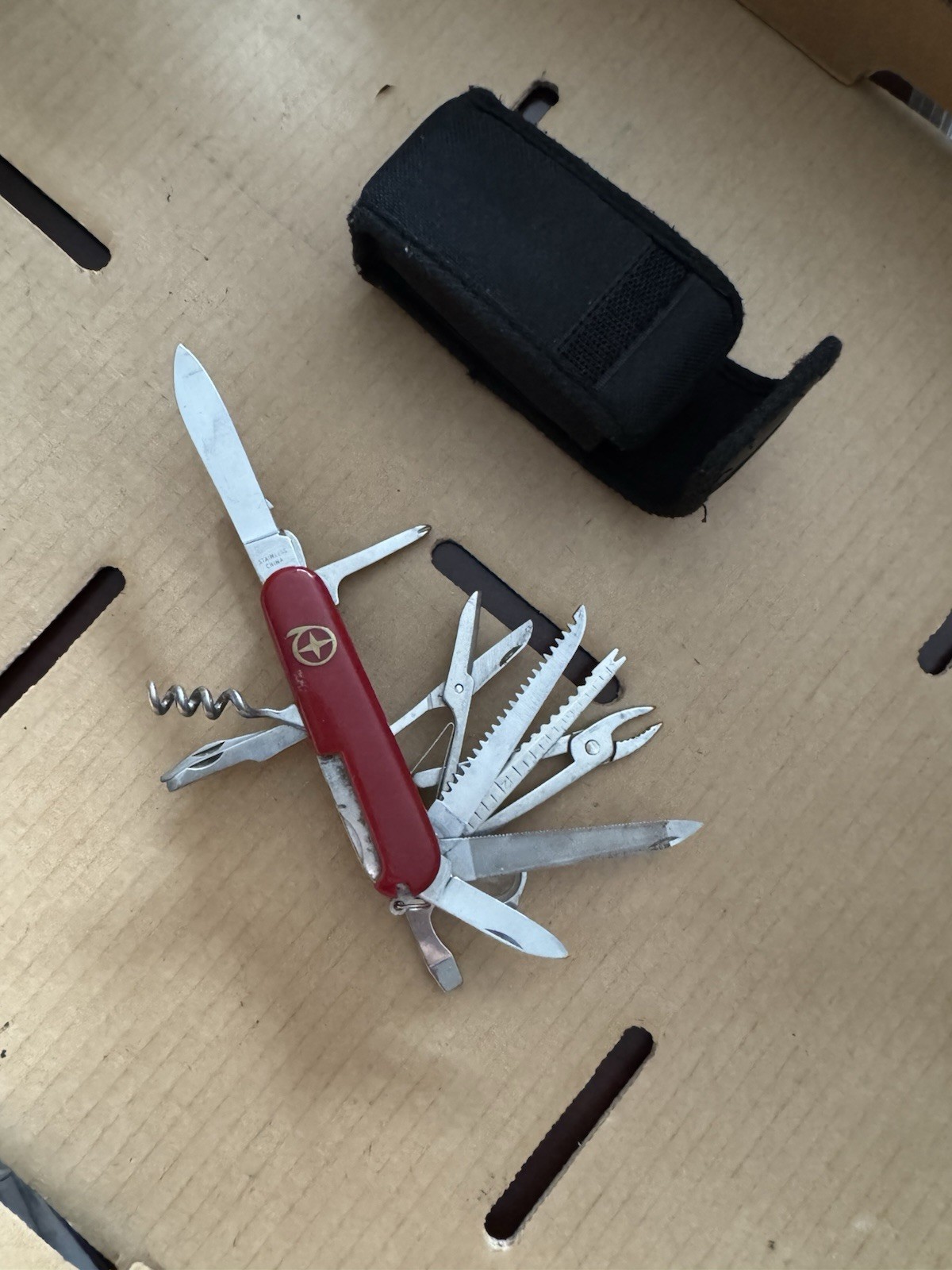 Vintage North Star Rostfrei 16-Function Multi-tool Pocket Knife w/ Case 3.5″L