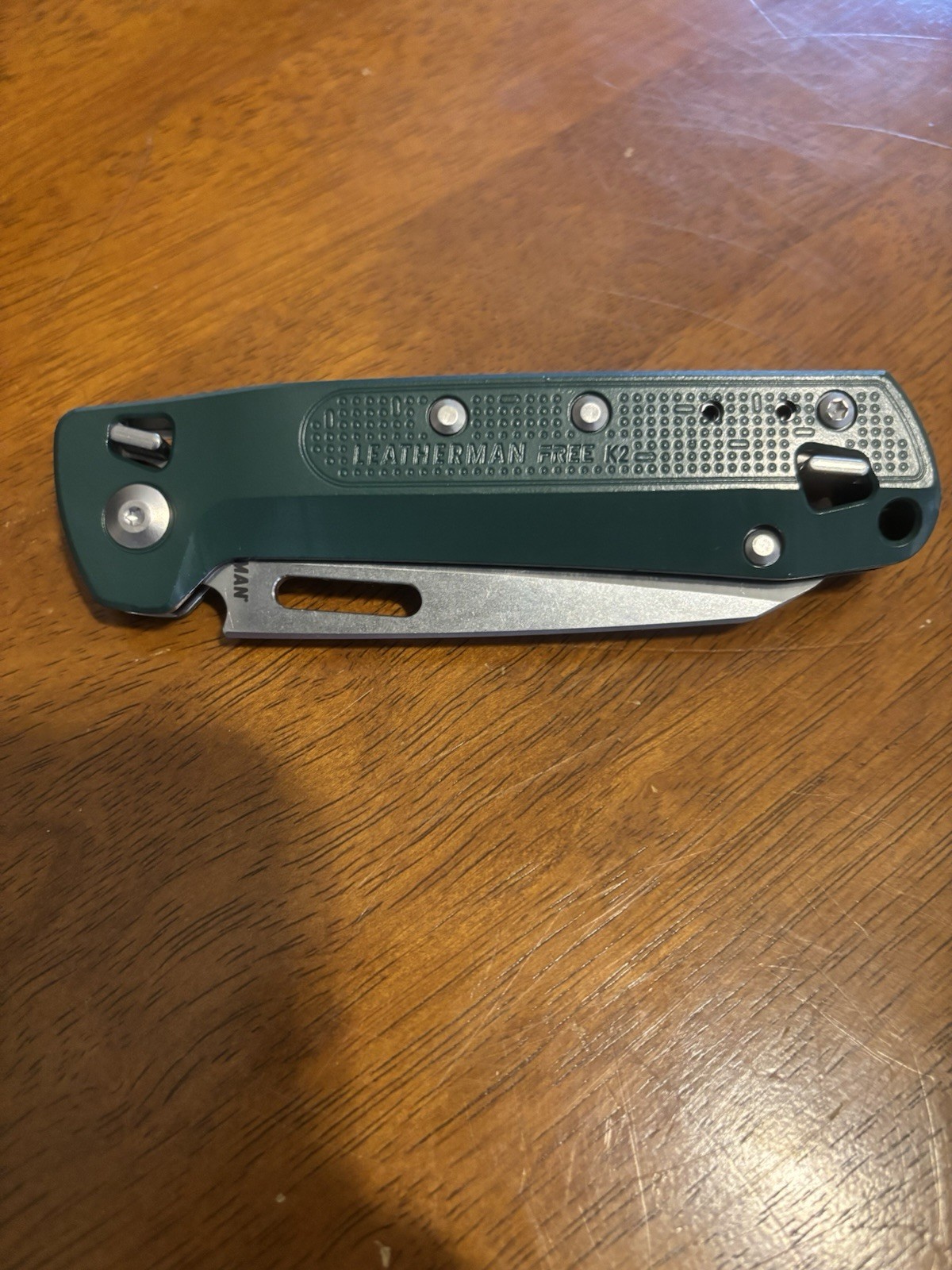 Leatherman Free K2 Evergreen Never Used Multi-Tool Pocket Clip Straight blade