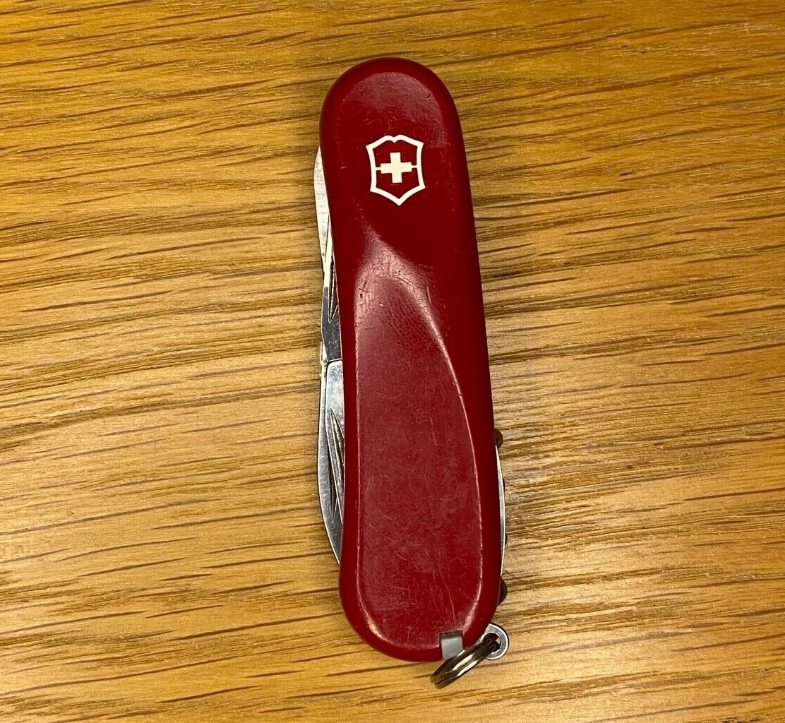 Red Victorinox Evolution 14 Swiss Army Knife- hunting, fishing