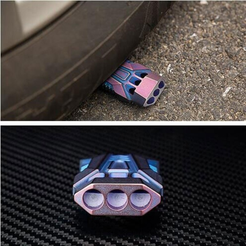 150db Titanium Alloy Flying Division 3 Tube Safety Whistle Outdoor Survival EDC