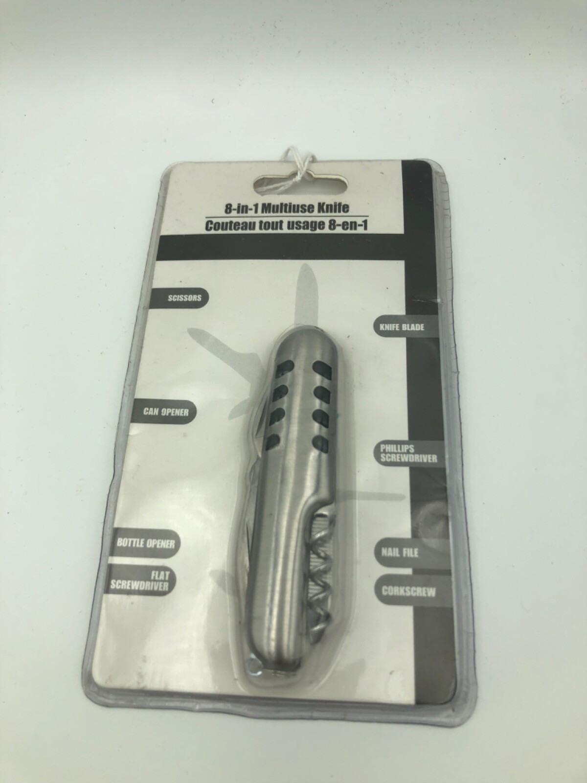 Tool Bench Hardware 8-1 Multiuse Pocket Knife