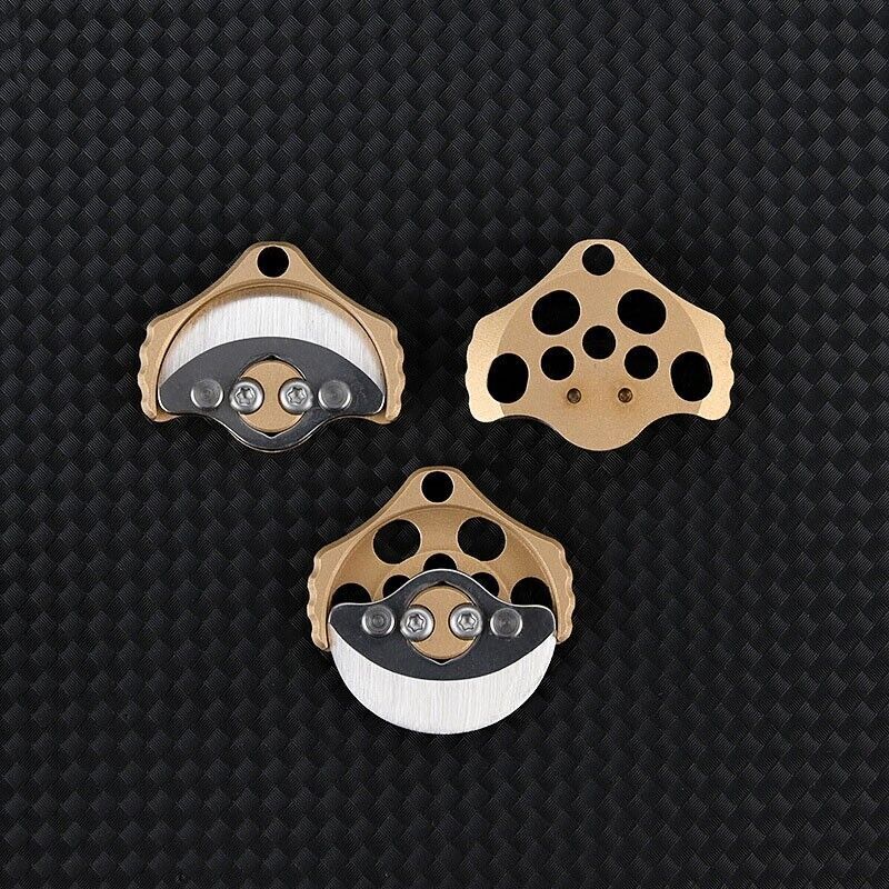Mini Brass Creative Pocket Keychain Knife Portable Outdoor EDC Pendant Tool