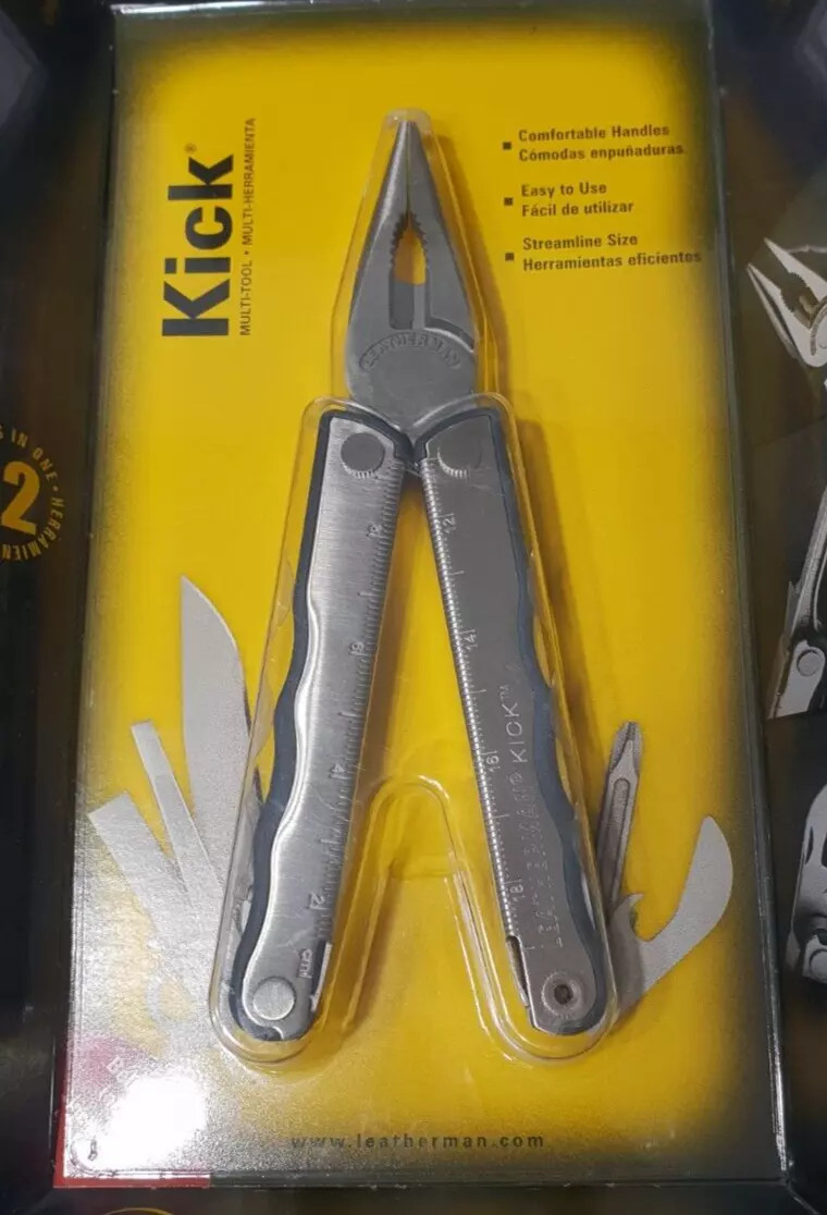 🔥🔥 Leatherman Kick Rare Retired Multi Tool Collectable New In Blister
