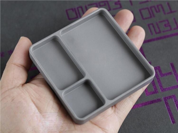 Solid Titanium Alloy Desktop Tray EDC Model Parts Screws Tools Storage Organizer