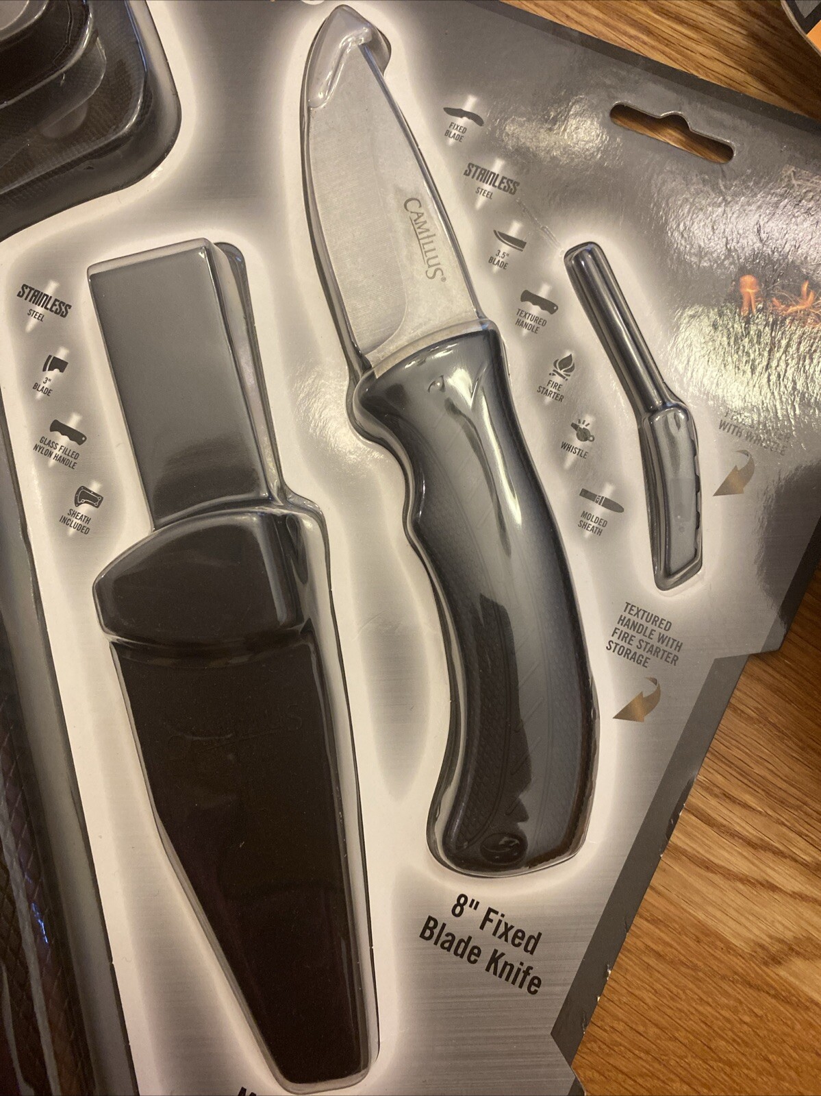 Camillus Frontier Pack With 8” Fixed Knife , 12” Hatchet, & More!