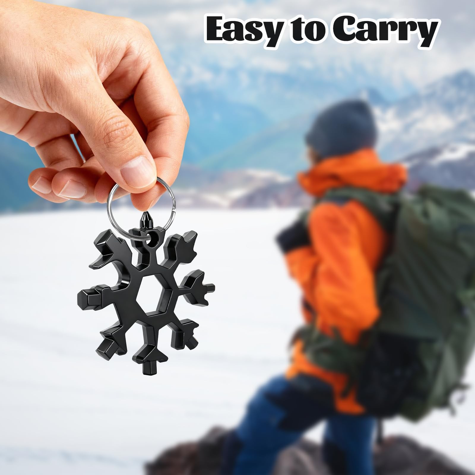10 Packs Snowflake Multi Tool,18 in 1 Snowflake Multitool,Snowflake Wrench/Bo…