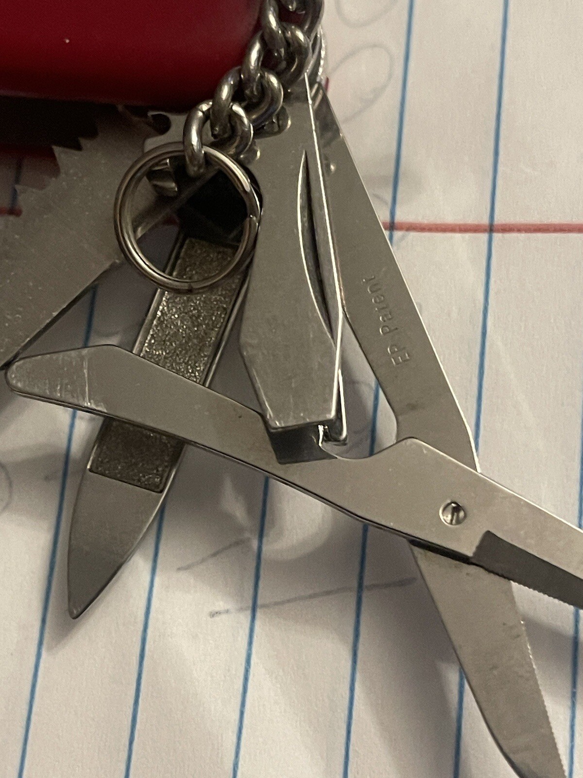 Wenger Delemont Swiss army knife The Yellow Pick Has Broken End As Shown