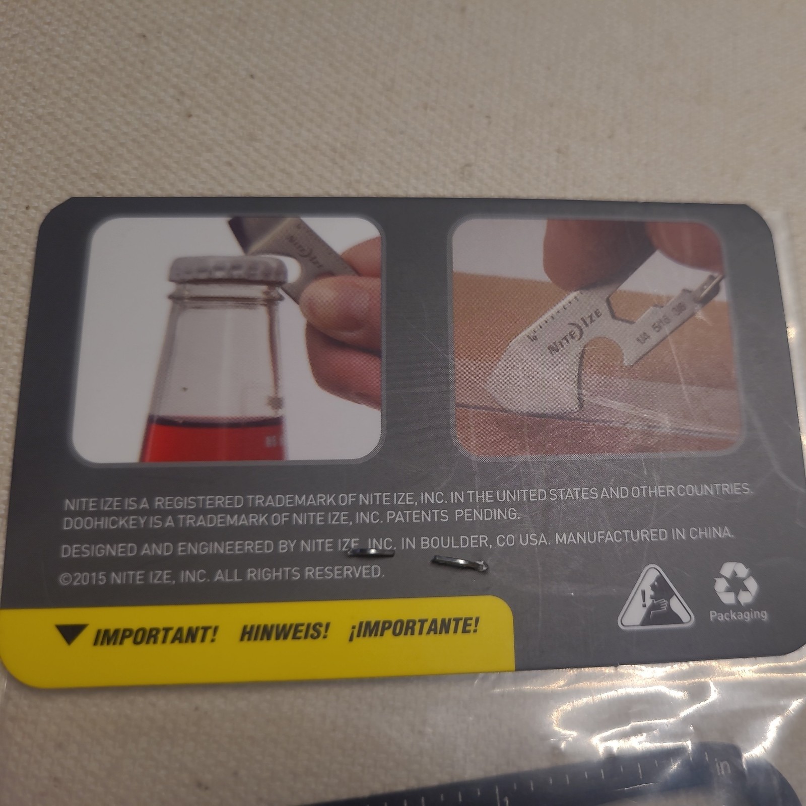 Nite Ize American Standard Promo DoohicKey 5 In 1 Key Tool Bottle Opener