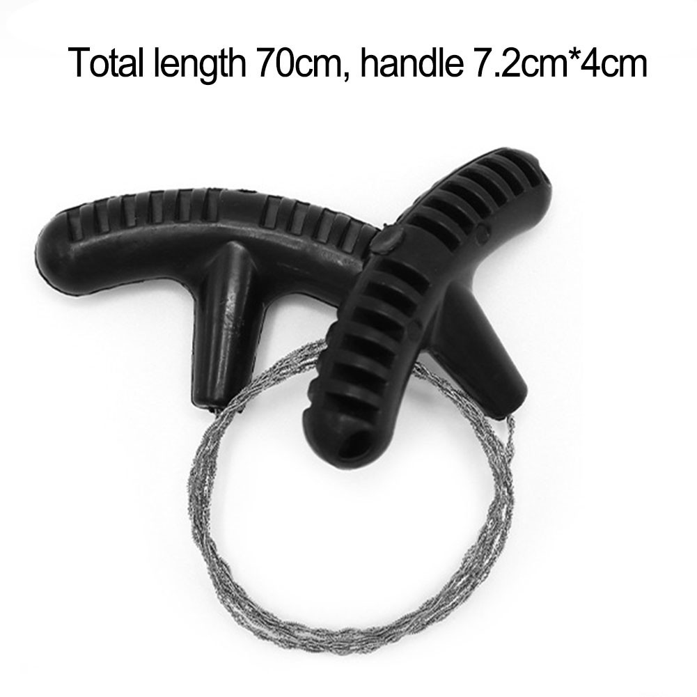 Spiral Wind Design Steel Wire Saw for Camping and Hiking Comfortable Grip