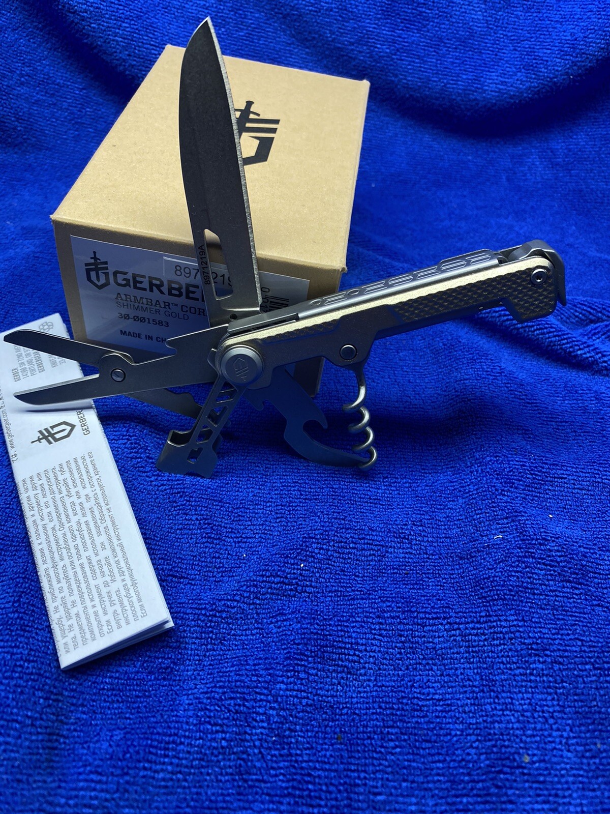 Gerber Armbar Cork Multi Tool Shimmer Gold Color