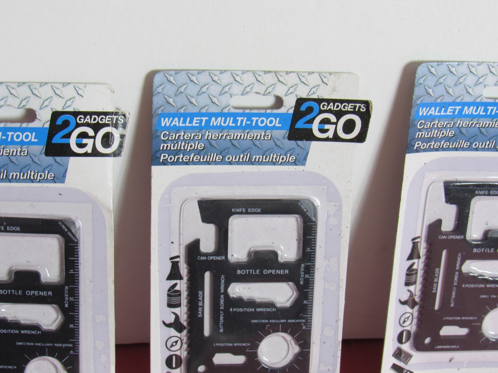 Lot of 4 Gadgets to Go Wallet Multi-Tool KC607 A78031