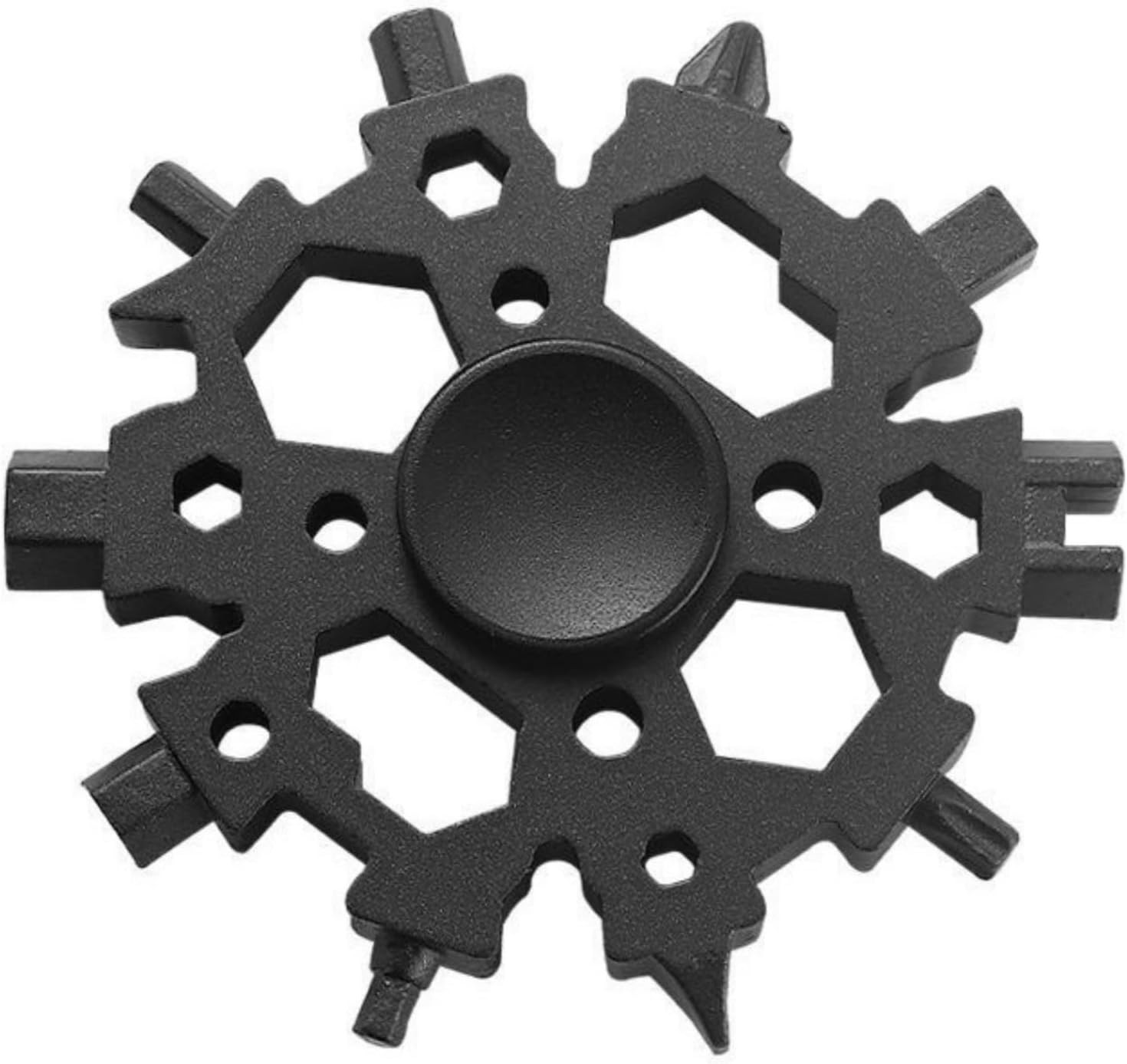 Snowflake Multitool W/ Fidget Spinner 23-in-1 Portable Carbon Steel Multi-Tool