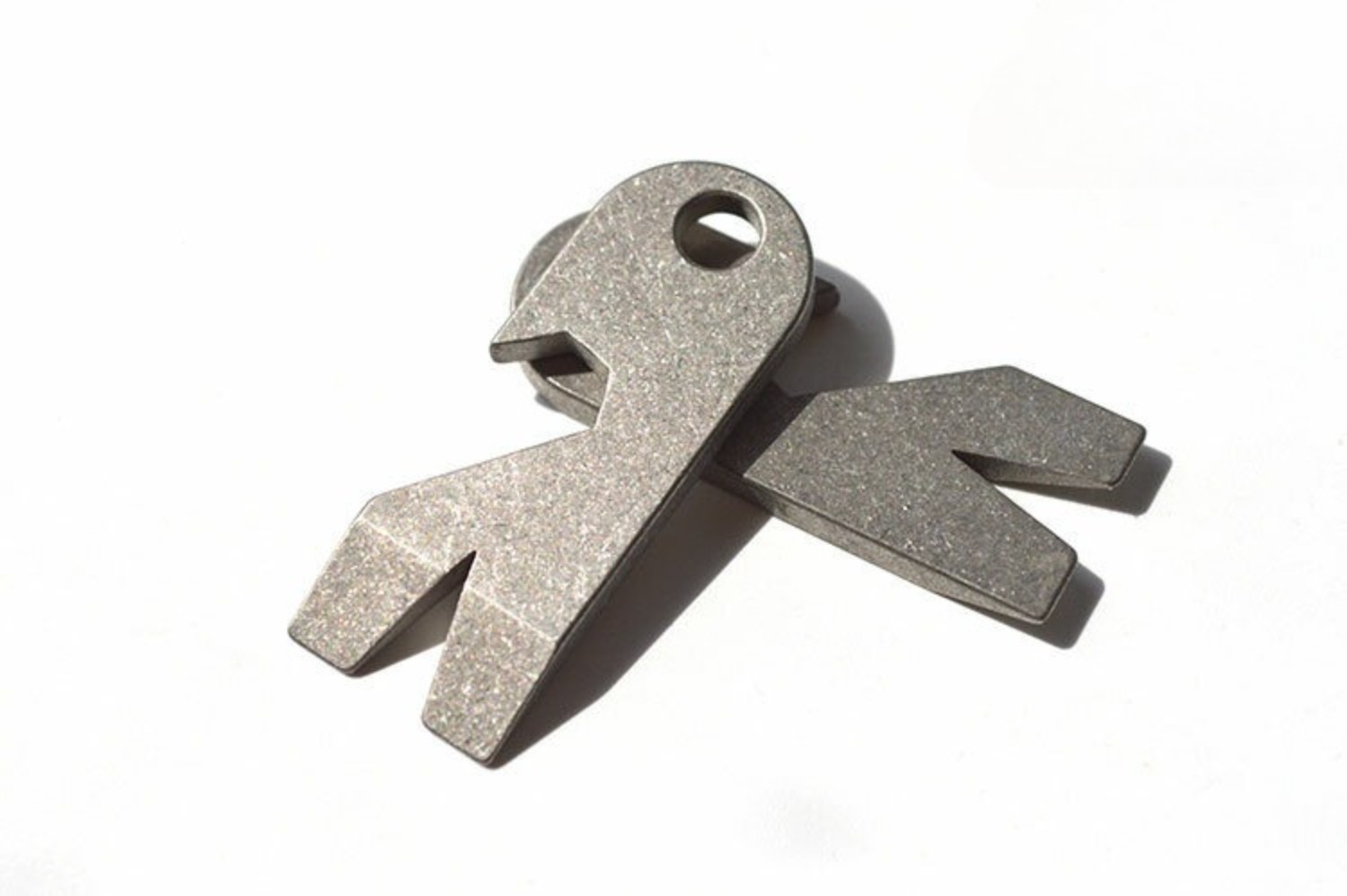 TC4 Titanium CNC Keychain Multi Tool Pry Bar Crowbar Bottle Opener Wrench EDC