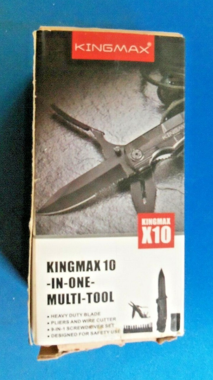 KINGMAX 10-in-One Tactical Multi Tool W/ Screw Driver Set T-36