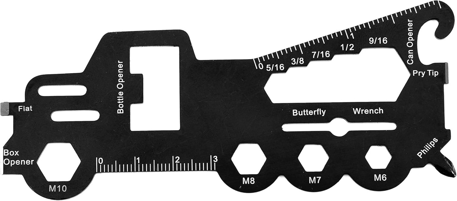 Multi-Tool Card with Durable, Compact Stainless Steel Construction for Hiking, K