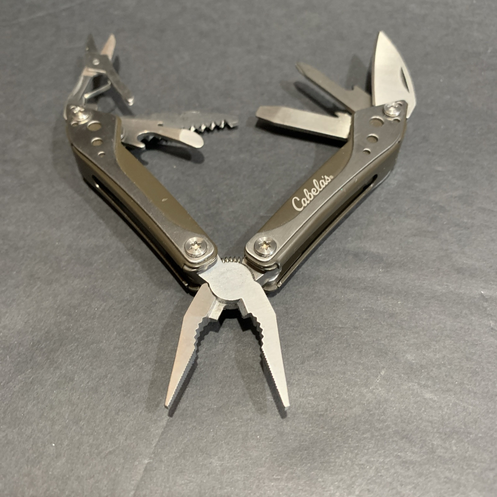 CABELA’S Mini Multi Tool Needle Nose Pliers Saw Knife Lot Of 10 NEW & USED