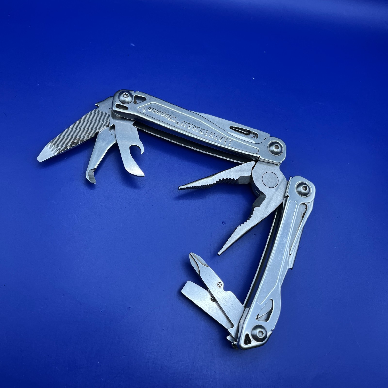Leatherman Stainless Steel Wingman Multi Tool Scissors Knife Plier