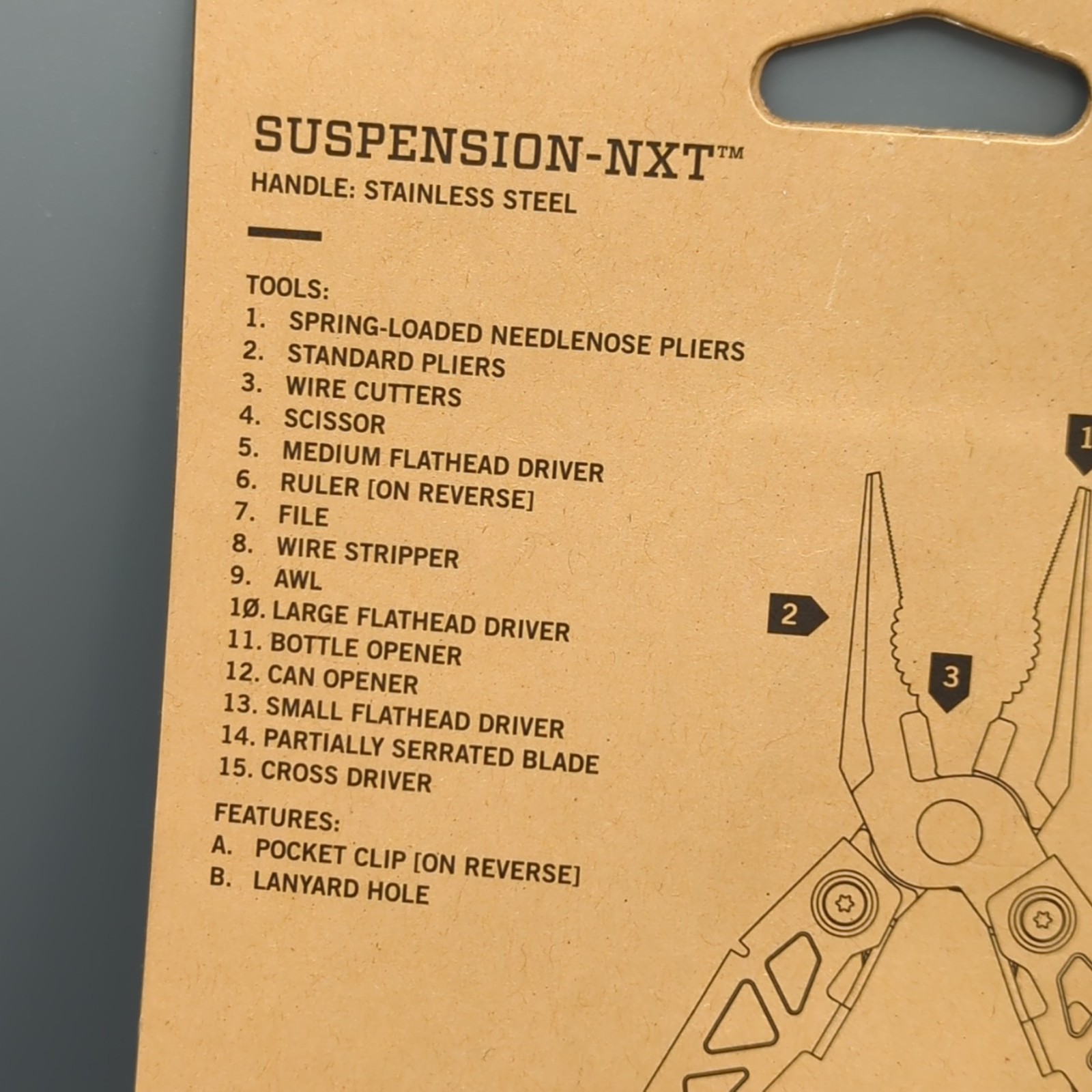 Gerber Suspension-NXT Stainless Steel Multi Tool 15 Tools 31-003345 NEW