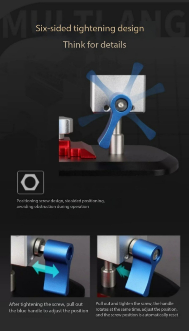 2-in-1 360° Universal Tool Holder Multi-Purpose High-Precision Workbench