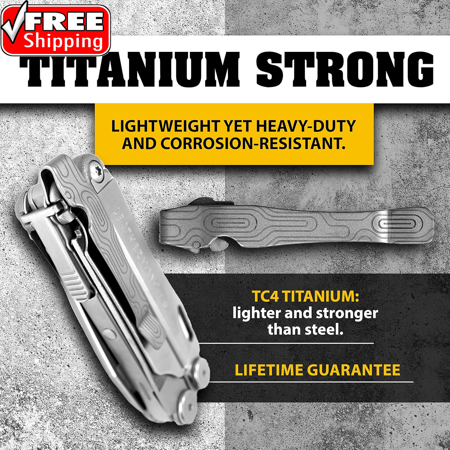 Pocket Clip for Leatherman Wave, Wave Plus+, Alpha, Surge & Charge AL, ALX, Ti,