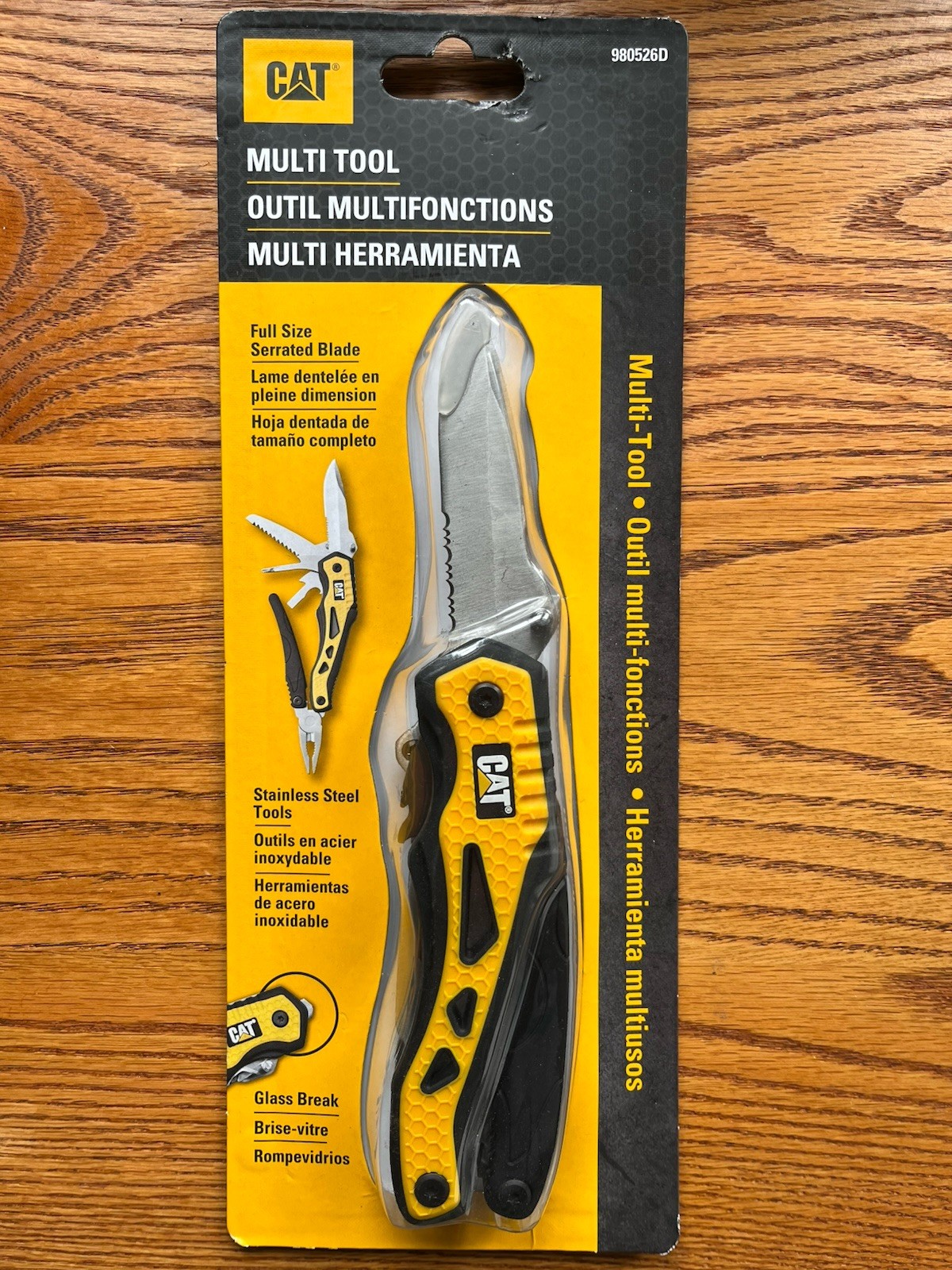 CAT 10-in-1 Heavy Duty Multi Tool! Saw Blade Pliers Cutter File Knife NEW SEALED