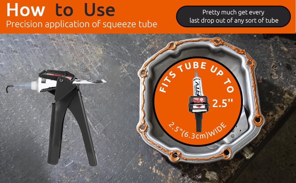 RTV Silicone Tube Extrusion Tool Squeezer Dispenser Maximizes Material