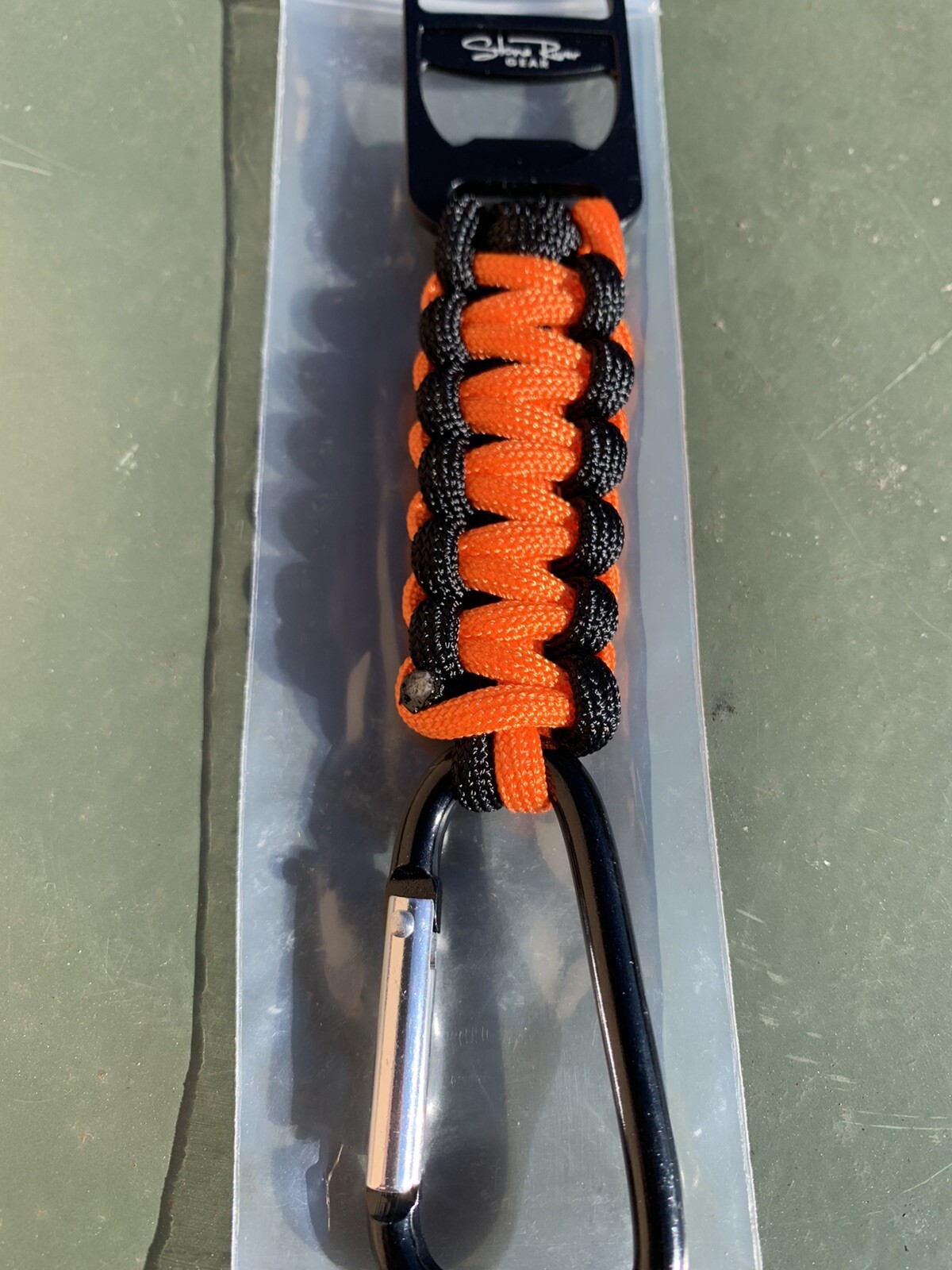Lot 2 NEW Stone River Gear Paracord Keychain With Bottle Opener & Carabiner