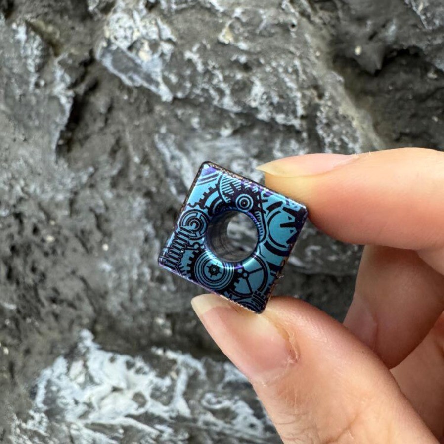 Colorful Titanium Alloy Pendant Toy EDC Rope Pendant Pendant Knife Pendant
