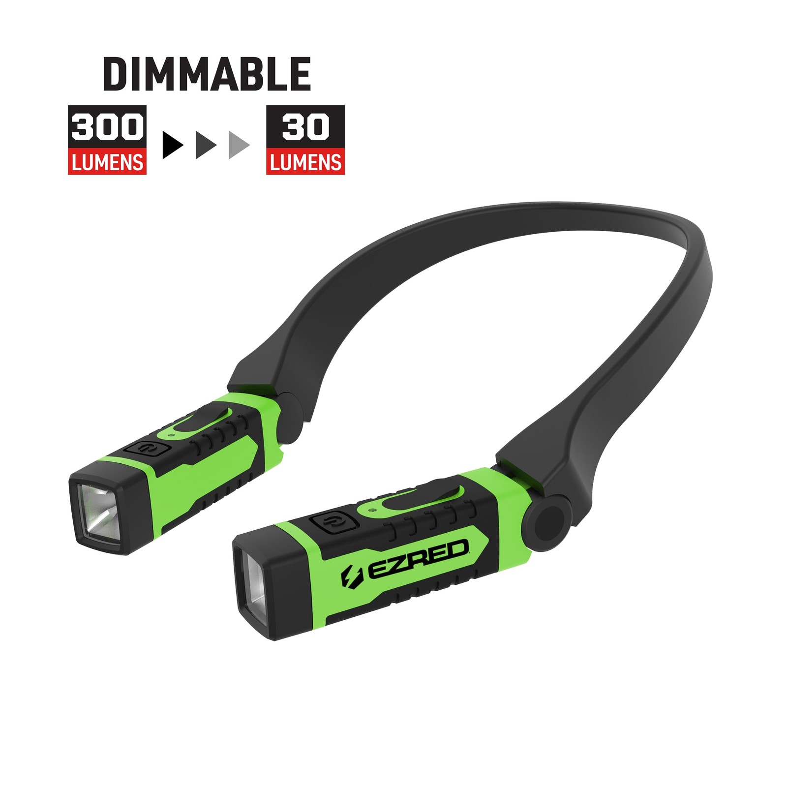EZRED Anywear Rechargeable Neck Light for Hands-Free Lighting – NK15-GR Green…