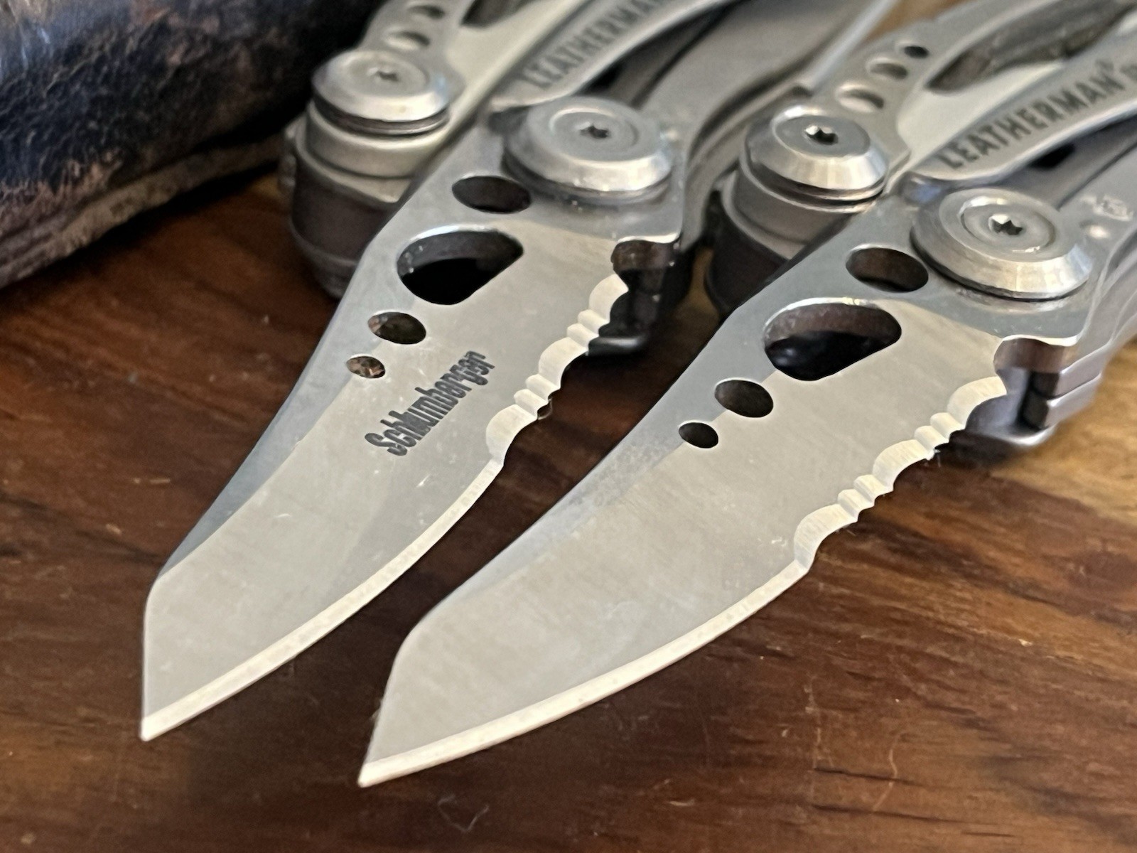 Leatherman Skeletool MultiTools SUPER NICE!! w/Leather Sheath (Lot Of 2)