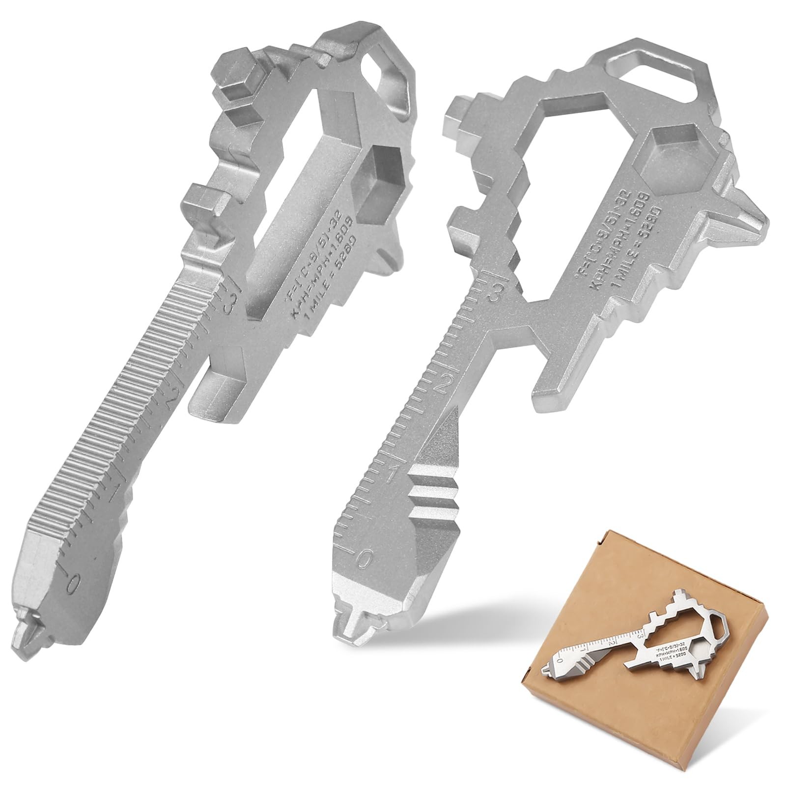 Keychain Multitool – EDC Tool with 17+ Functions Gifts| Small Bottle Opener k…