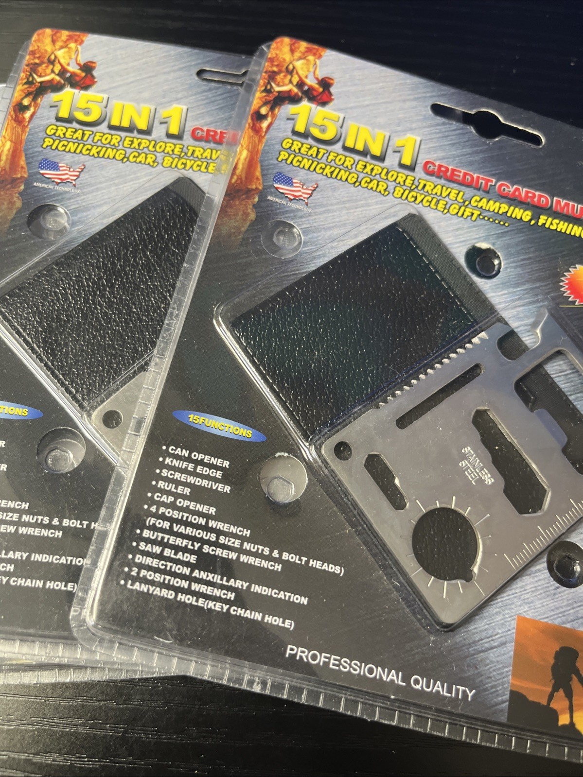 3 BENZEN TOOLS 15 in 1 CREDIT CARD MULTI TOOL POCKET SIZE (New In Package)