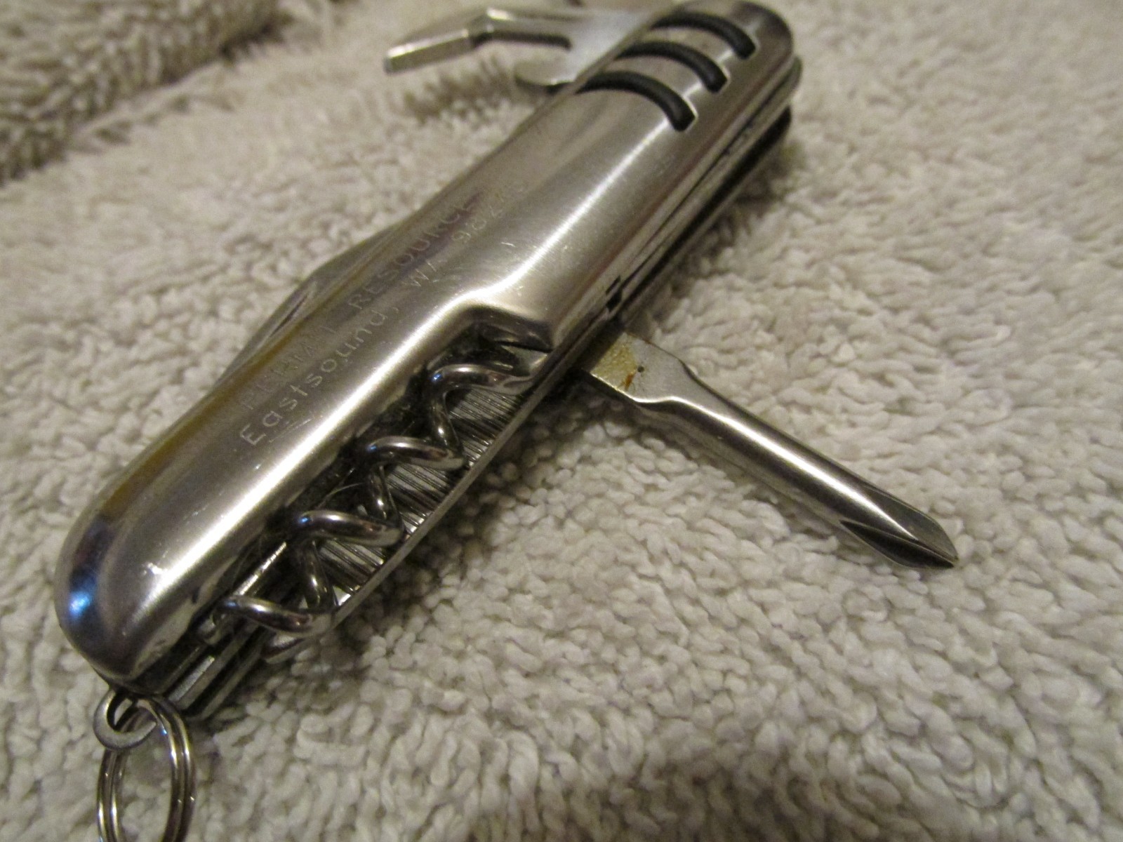 Vintage Myron Multi Tool Utility Pocket Knife 7 Tool Silver / chrome