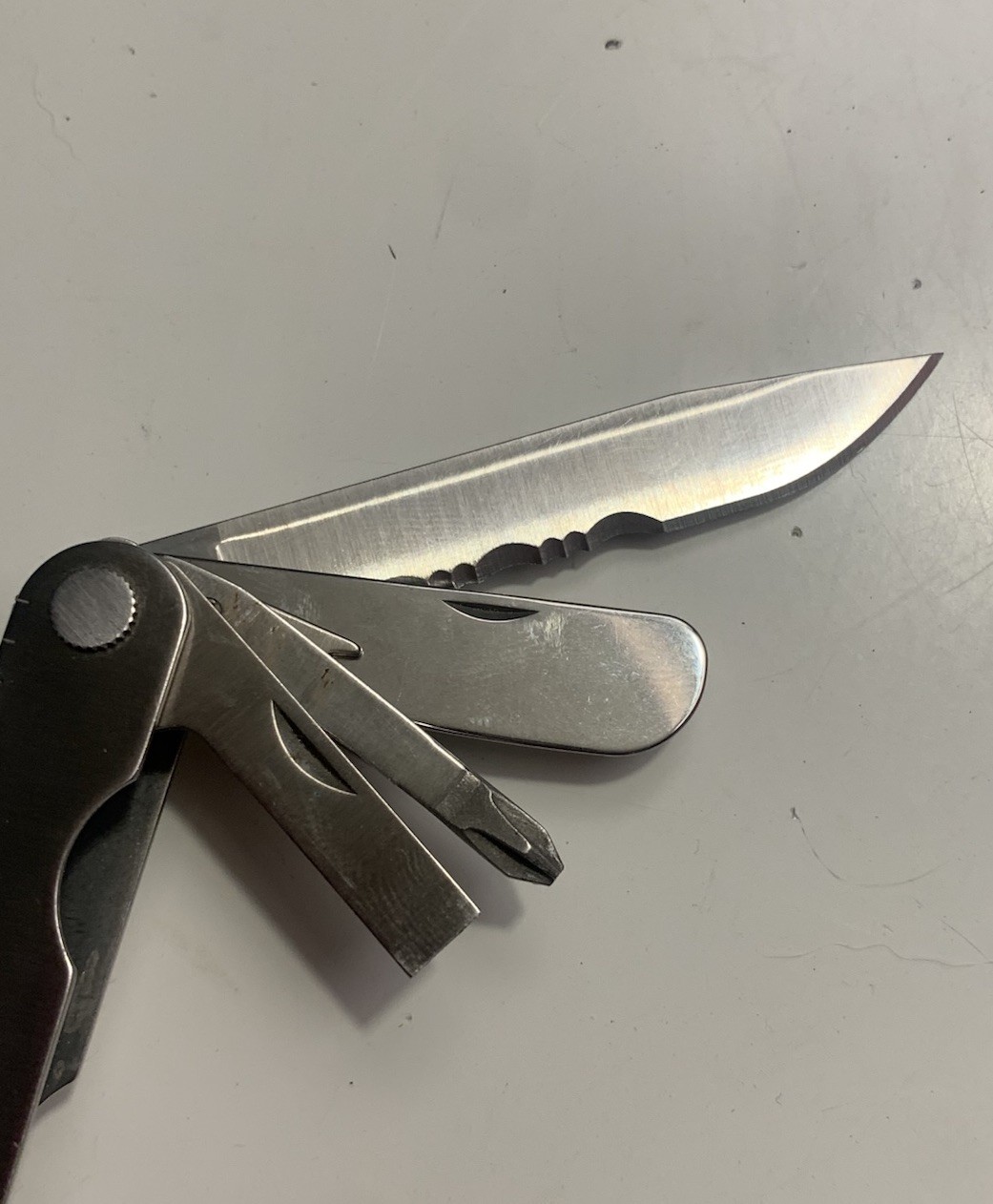Leatherman Flair Stainless Multi-Tool Knife Corkscrew Rare Collectible Nov 1999